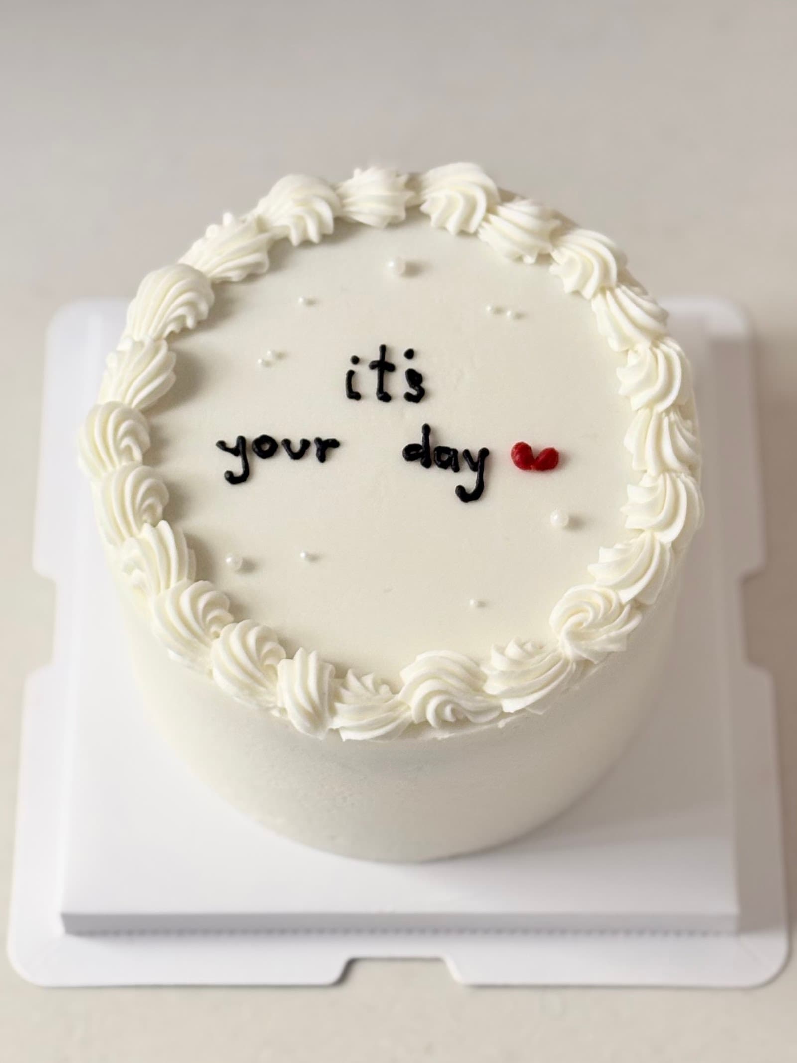 Chic n simple buttercream birthday cake